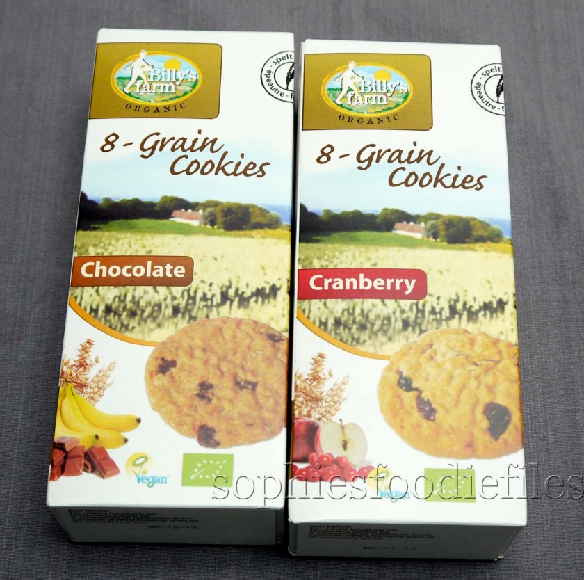 Organic vegan 8 grain cranberry cookies & organic vegan 8 grain chocolate cookies!