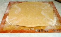 Perfect shape of dough! Mine was 31 cm on 30 cm!